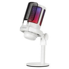 Microfone Gamer Fortrek MIC10, RGB, USB, Branco, 86961