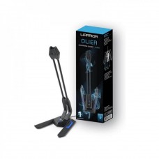 Microfone Gamer Multilaser Warrior Olier PH255, Led, Base Aderente, Black