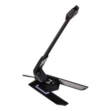 Microfone Gamer Multilaser Warrior Olier PH255, Led, Base Aderente, Black