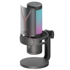 Microfone Gamer Redragon Fenris, RGB, Condensador, Com Shock Mount, Preto, GM301