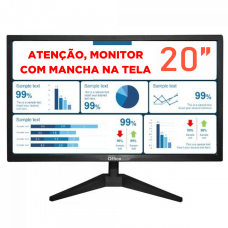 Monitor Dr. Office, 20 Pol, HD, 75Hz, HDMI/VGA, MDR-0504-20 - Open Box COM MANCHA NA TELA