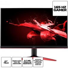 Monitor Gamer Acer 27 Pol, Full HD, 165Hz, 0.7ms, HDMI, KG271P