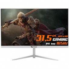 Monitor Gamer Duex, 31,5 Pol, Ultra HD, IPS, 165Hz, 1ms, FreeSync/G-Sync, HDMI/DP, Branco, DX315KGP165W