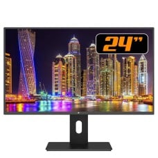 Monitor Gamer Fox, 24 Pol, Full HD, 2ms, Ajuste de altura, Rotação Vertical, Widescreen, 75Hz, 2ms, HDMI/VGA