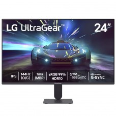 Monitor Gamer LG UltraGear G4, 24 Pol, IPS, Full HD, 144Hz, 1ms, 99% sRGB, FreeSync/G-Sync, HDMI/DP, Preto, 24G411A-B