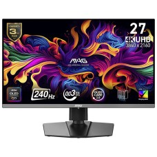 Monitor Gamer MSI MAG 272UP QD-OLED X24, 26,5 Pol, UQHD, QD-OLED, 0.03ms, 240Hz, HDR400, 138% sRGB, FreeSync/G-Sync, HDMI/DP