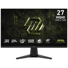 Monitor Gamer MSI MAG 275QF E20, 27 Pol, WQHD, Rapid IPS, 0.5ms, 200Hz, HDR, 115% sRGB, FreeSync/G-Sync, HDMI/DP