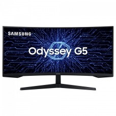 Monitor Gamer Samsung Odyssey G5, 34 Pol, VA, Curvo, UltraWide, QuadHD, 1ms, 165Hz, HDR10, FreeSync Premium, HDMI/DP, LC34G55TWWLXZD