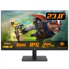 Monitor Gamer SuperFrame Ace, 23.8 Pol, Full HD, IPS, 144Hz, 1ms, Flicker-Free, HDMI/VGA, SF-MN-ACE24FSIFD1B