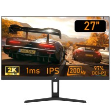 Monitor Gamer SuperFrame Ace, 27 Pol, Quad HD, IPS, 200Hz, 1ms, HDMI/DP, SF-MN-ACE27QSIFE1B