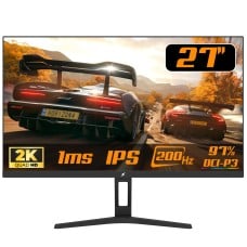 Monitor Gamer SuperFrame Ace, 27 Pol, Quad HD, IPS, 200Hz, 1ms, HDMI/DP, SF-MN-ACE27QSIFE1B