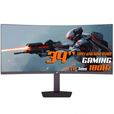 Monitor Gamer SuperFrame Enterprise, 34 Pol, Curvo, UltraWide Quad HD, VA, 1ms, 180Hz, Free-Sync/G-Sync, SF-MN-ETP34QUVCD2C
