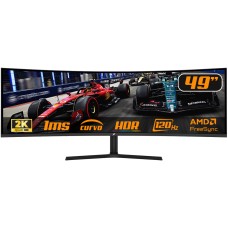 Monitor Gamer SuperFrame Enterprise, 49 Pol, Curvo, UltraWide, Dual Quad HD, VA, 1ms, 120Hz, FreeSync/G-Sync, SF-MN-ENT49QDVCC2C