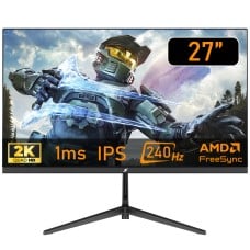 Monitor Gamer SuperFrame OverView, 27 Pol, Flat, Quad HD, IPS, 1ms, 240Hz, 100% sRGB, 85% Adobe RGB, FreeSync, SF-MN-OVW27QSIFE1B