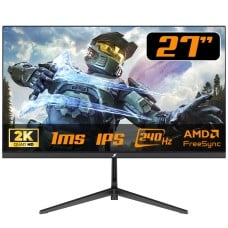 Monitor Gamer SuperFrame OverView, 27 Pol, Flat, Quad HD, IPS, 1ms, 240Hz, 100% sRGB, 85% Adobe RGB, FreeSync, SF-MN-OVW27QSIFE1B