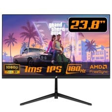 Monitor Gamer SuperFrame Precision, 23.8 Pol, Flat, Full HD, IPS, 1ms, 180Hz, 99% sRGB, FreeSync/G-Sync, HDMI/DP, SF-MN-PRE24FSIFD1B