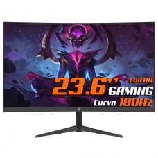 Monitor Gamer SuperFrame Precision Ultra V4, 23.6 Pol, Curvo, Full HD, VA, 180Hz, RGB, FreeSync/G-Sync, HDMI/DP, SFPCCB-24180-FHD