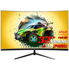 Monitor Gamer SuperFrame Ultra, 32 Pol, Curvo, Full HD, 1ms, 240Hz, VA, HDR, FreeSync/G-Sync, HDMI/DP, SF-MN-ULT32FSVCE1B
