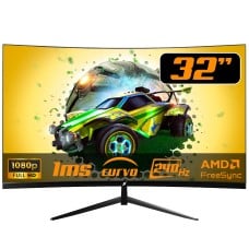 Monitor Gamer SuperFrame Ultra, 32 Pol, Curvo, Full HD, 1ms, 240Hz, VA, HDR, FreeSync/G-Sync, HDMI/DP, SF-MN-ULT32FSVCE1B