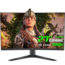 Monitor Gamer SuperFrame UltraX, 27 Pol, Curvo, Full HD, Fast VA, 0.5ms, 300Hz, FreeSync/G-Sync, HDMI/DP, Preto, SFUCB-27300-FHD