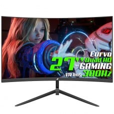 Monitor Gamer SuperFrame Vision, 27 Pol, Curvo, Full HD, VA, 1ms, 300Hz, FreeSync, HDMI/DP, SF-MN-VSN27FVCFB1B