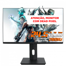 Monitor Gamer SuperFrame Vision PRO, 24.5 Pol, Full HD, FreeSync/G-Sync, 280Hz, 100% sRGB, TN, 1ms, HDMI/DP, SFV2405S - Open Box - DEAD PIXEL