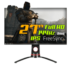 Monitor Gamer Warrior Kaizen, 27 Pol, Full HD, 144Hz, 1ms, IPS, RGB, HDMI/DP, FreeSync, MN201