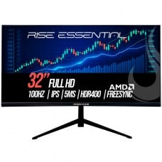 Monitor Rise Mode Essential, 32 Pol, Full HD, IPS, 100Hz, 99% sRGB, HDMI/VGA, FreeSync, RM-MOG-32F100FH-B