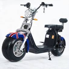 Moto Elétrica RideMode ECO 2000w, Aluminium, UK Flag