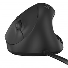 Mouse Ergonômico PCYes Rest, Vertical, 2400 DPI, 6 Botões, Preto, MRSC01