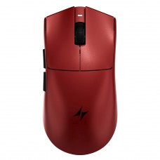 Mouse Gamer ATK Blazing Sky X1 V2 Extreme, Wireless, 30.000 DPI, 8K, Sensor PAW 3950, Vermelho Metálico