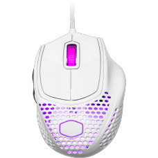 Mouse Gamer Cooler Master MM720, 16.000 DPI, 6 Botões, RGB, Glossy White, MM-720-WWOL2