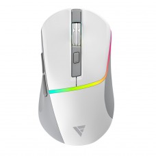 Mouse Gamer Force One Precision Wireless/Bluetooth, RGB, 3200 DPI, Sensor S201, 6 Botões, Branco
