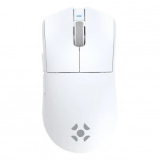 Mouse Gamer Fortrek Loyal, Wireless/Bluetooth, 24000 DPI, Com Dock de Carregamento Magnético, Branco