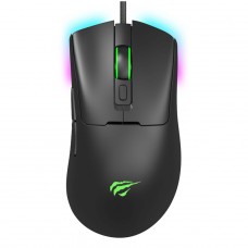 Mouse Gamer Havit MS966, RGB, 12000 DPI, 7 Botões, USB, Preto