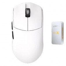 Mouse Gamer Lamzu Maya X, Wireless, 30.000 DPI, 8K, PixArt-3950, 7 Botões, Branco, Cloud
