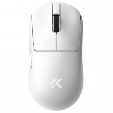 Mouse Gamer MCHOSE A7 V2 Pro, Wireless, Bluetooth, 26000 DPI, 8K, Sensor PAW 3395, Branco, MC-A7V2-2