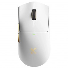 Mouse Gamer MCHOSE K7 Ultra, Wireless, Bluetooth, 42000 DPI, 8K, Sensor PAW 3950, Com Dock De Carregamento, Branco, MC-K7-7