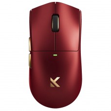 Mouse Gamer MCHOSE K7 Ultra, Wireless, Bluetooth, 42000 DPI, 8K, Sensor PAW 3950, Com Dock De Carregamento, Iron Red, MC-K7-8