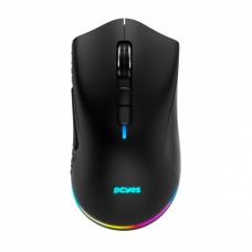 Mouse Gamer PCYes Anok, 16000 DPI, RGB, Recarregavel, Black, PMGAKRGB