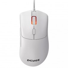 Mouse Gamer PCYes Hydrus White Ghost, 12400 DPI, PWM 3327, 6 Botões, Branco, PMGHWG