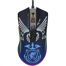 Mouse Gamer Redragon Cobra Harry Potter Special Edition Ravenclaw, RGB, 12400 DPI, PMW3327, 8 Botões, Preto e Azul, HP-711R