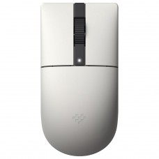 Mouse Gamer Retro 8BitDo R8 N Edition, Wireless/Bluetooth, 26000 DPI, 7 Botões, Sensor PAW 3395, Com Dock de Carregamento, Branco e Cinza, 85CB02