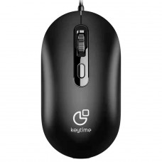 Mouse Keytime TechGear, USB, 2400 DPI, Preto, KYT00004