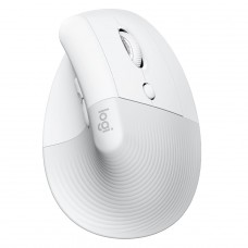 Mouse Logitech Lift, Vertical, Sem Fio/Bluetooth, 4000 DPI, 6 Botões, Branco, 910-006469	