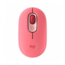 Mouse Logitech Pop, Compacto, Sem Fio/Bluetooth, Botão Emoji Customizável, SilentTouch, 4000 DPI, Rosa,  910-006551