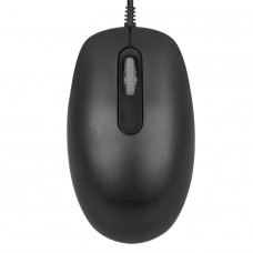 Mouse PCYes Soft, 1200 DPI, Silent Click, 3 Botões, Preto, MSSC01