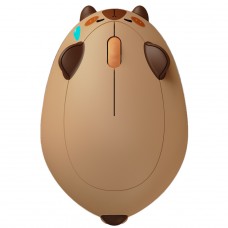 Mouse Temático Akko Capybara, Wireless, 1200 DPI, Marrom
