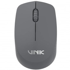 Mouse Vinik Feather VF110, Wireless, 1200 DPI, 3 Botões, Cinza