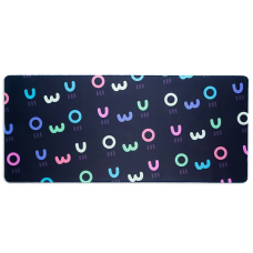 Mousepad Gamer Dazz Hybrid Deskmat UWU OWO, Extra Grande, Speed/Control 900X400x5mm, Black, 62000140